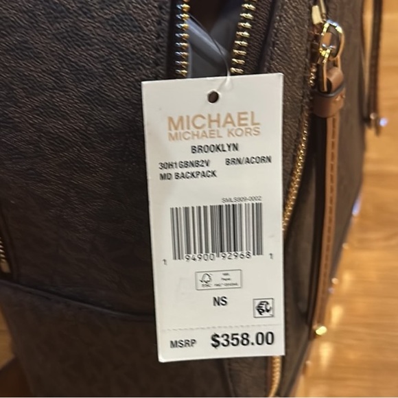 Michael Kors Brooklyn Stud Detailed Backpack NEW main image 14